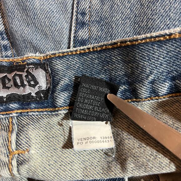 Bullhead Baggy Jeans Mens Size 34X32 Blue Denim Straight Leg Hip Hop Y2K Skater - Picture 8 of 11